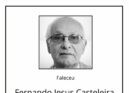 Faleceu Fernando Jesus Casteleira, aos 91 anos, natural de Castelo Branco.