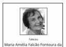 Faleceu Maria Amélia Falcão Fontoura da Costa Craveiro Carvalhão Sousa
