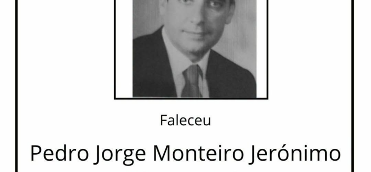Faleceu Pedro Jorge Monteiro Jerónimo Silvares Luís, aos 59 anos