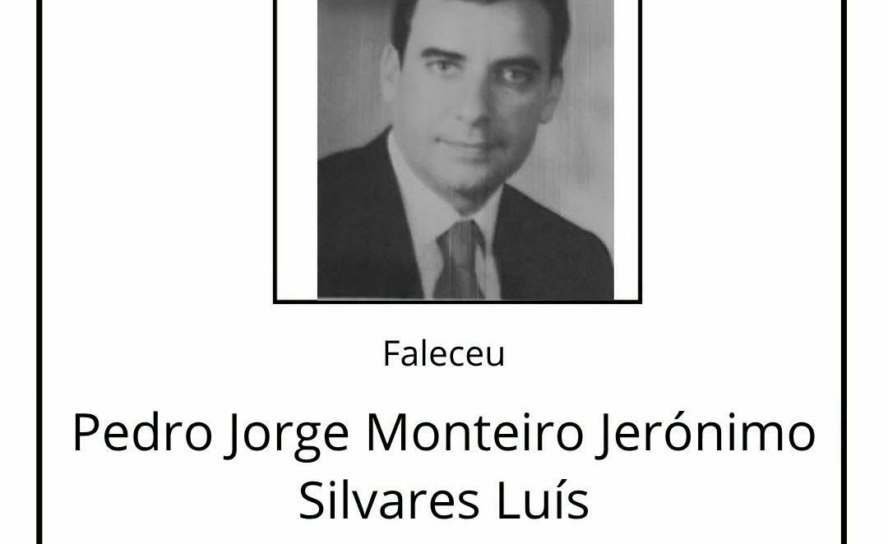 Faleceu Pedro Jorge Monteiro Jerónimo Silvares Luís, aos 59 anos
