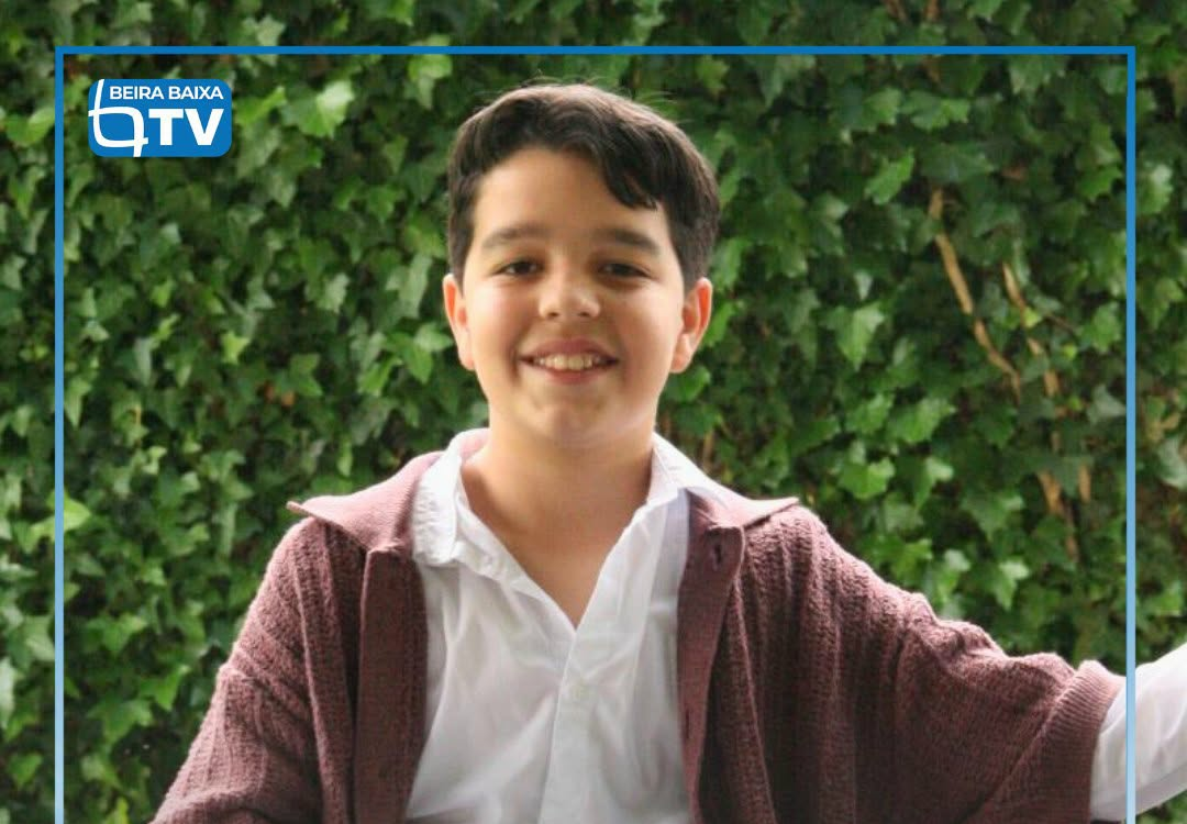 Leonardo Esperanço, jovem de 12 anos, natural de Aldeia Nova do Cabo