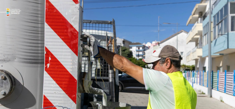 Município de Castelo Branco reforça pintura das passadeiras