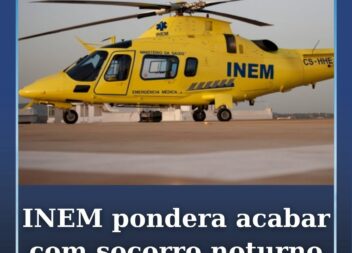 O INEM está a ponderar acabar com o helitransporte de doentes durante a noite e