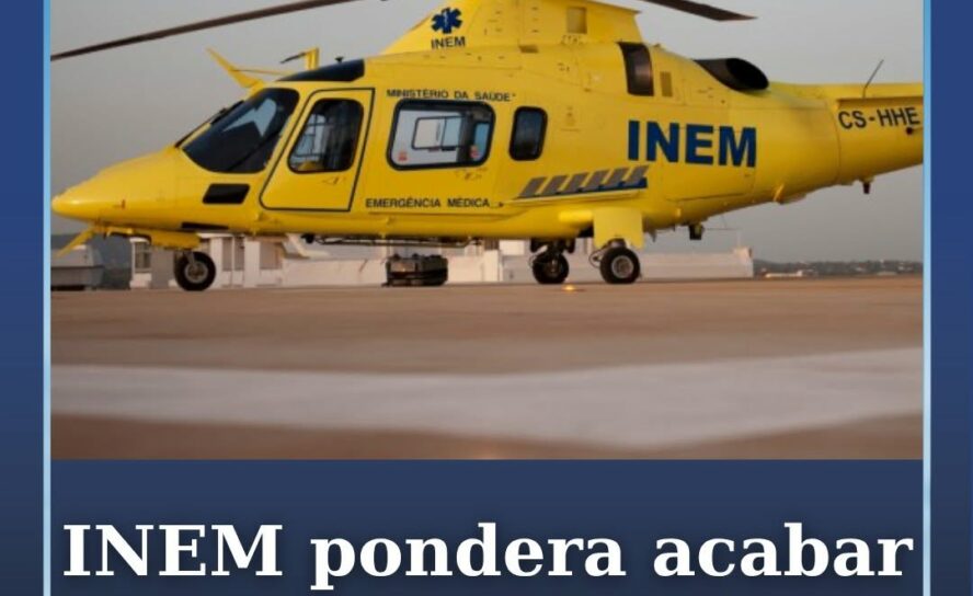 O INEM está a ponderar acabar com o helitransporte de doentes durante a noite e