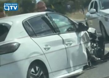 O alerta para o despiste de um veículo ligeiro na EN18