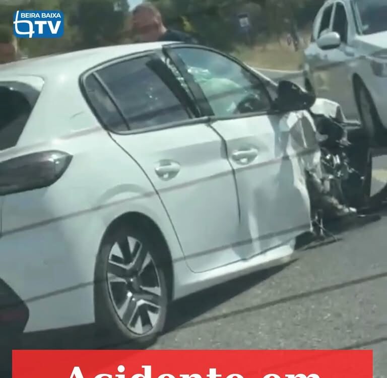 O alerta para o despiste de um veículo ligeiro na EN18