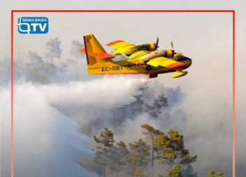 O alerta para o incêndio que deflagou em zona de povoamento em Alvito da Beira,