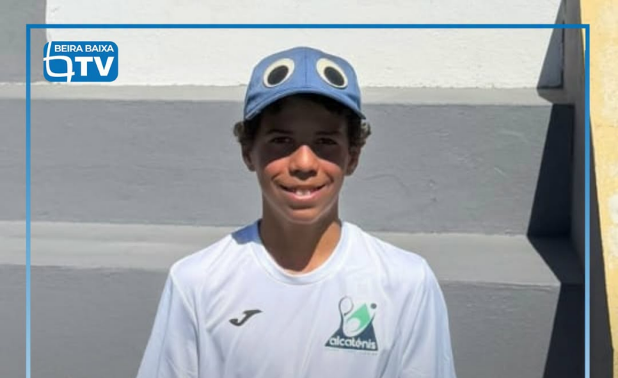 O atleta Simão Rodrigues, do Alcatenis Sport Clube