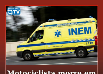 O despiste de um motociclo no concelho da Sertã, distrito de Castelo Branco