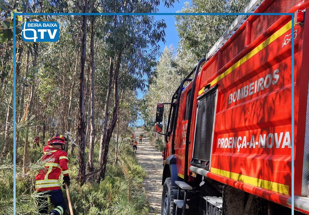 O incêndio que deflagrou cerca das 19:30 de segunda-feira, em Atalaia