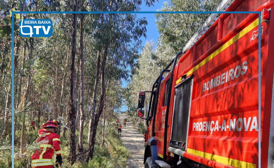 O incêndio que deflagrou cerca das 19:30 de segunda-feira, em Atalaia