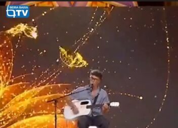 O jovem artista idanhense Tiago Milheiro estreou-se este sábado na televisão