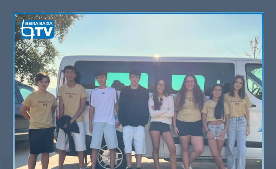 Os alunos finalistas do 9ºA, do Agrupamento de Escolas de Vila Velha de Ródão,