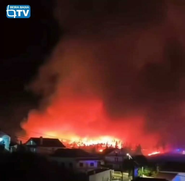 Os incêndios em Proença-a-Nova lavram com bastante intensidade