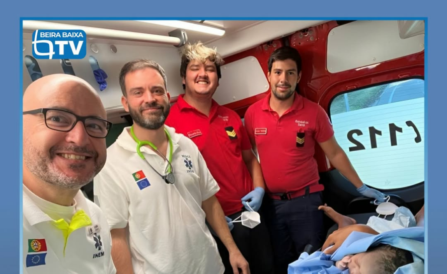 Uma mulher, com 39 semanas de gestação, deu à luz esta quarta-feira, pelas 7h53,
