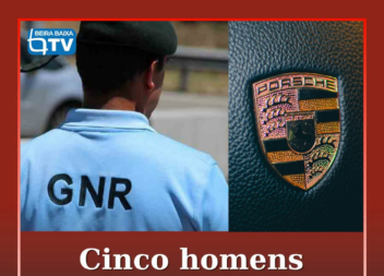 Um grupo de cinco homens roubou um Porsche na passada noite de domingo