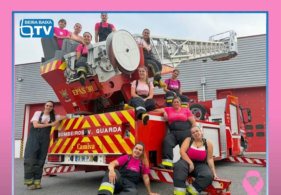 As Bombeiras Voluntárias da Guarda associam-se à campanha Outubro Rosa