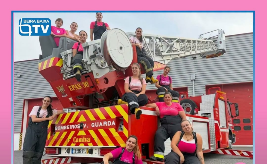 As Bombeiras Voluntárias da Guarda associam-se à campanha Outubro Rosa