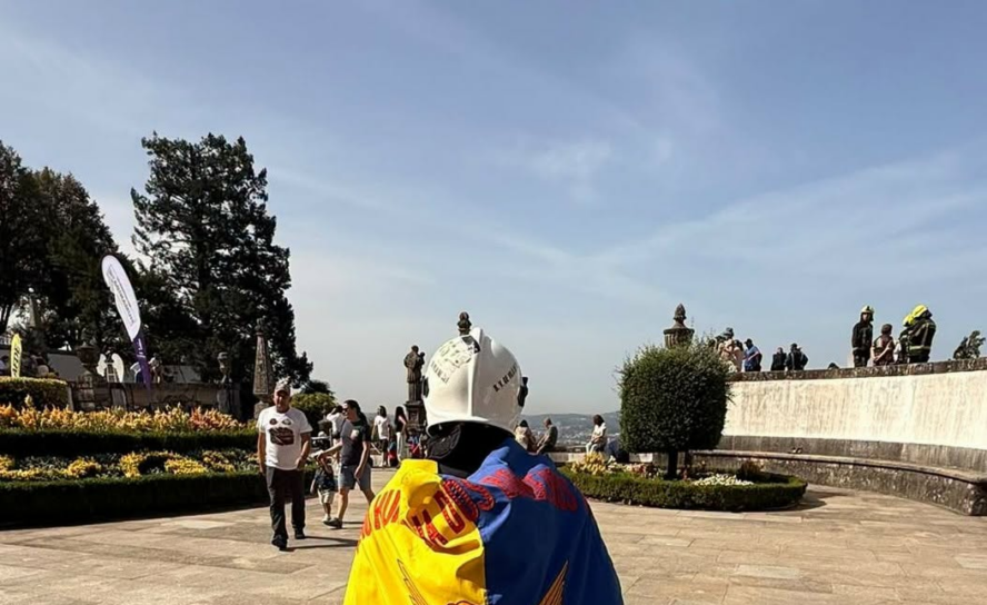 Bombeiros de Vila de Rei no Escadório da Humanidade