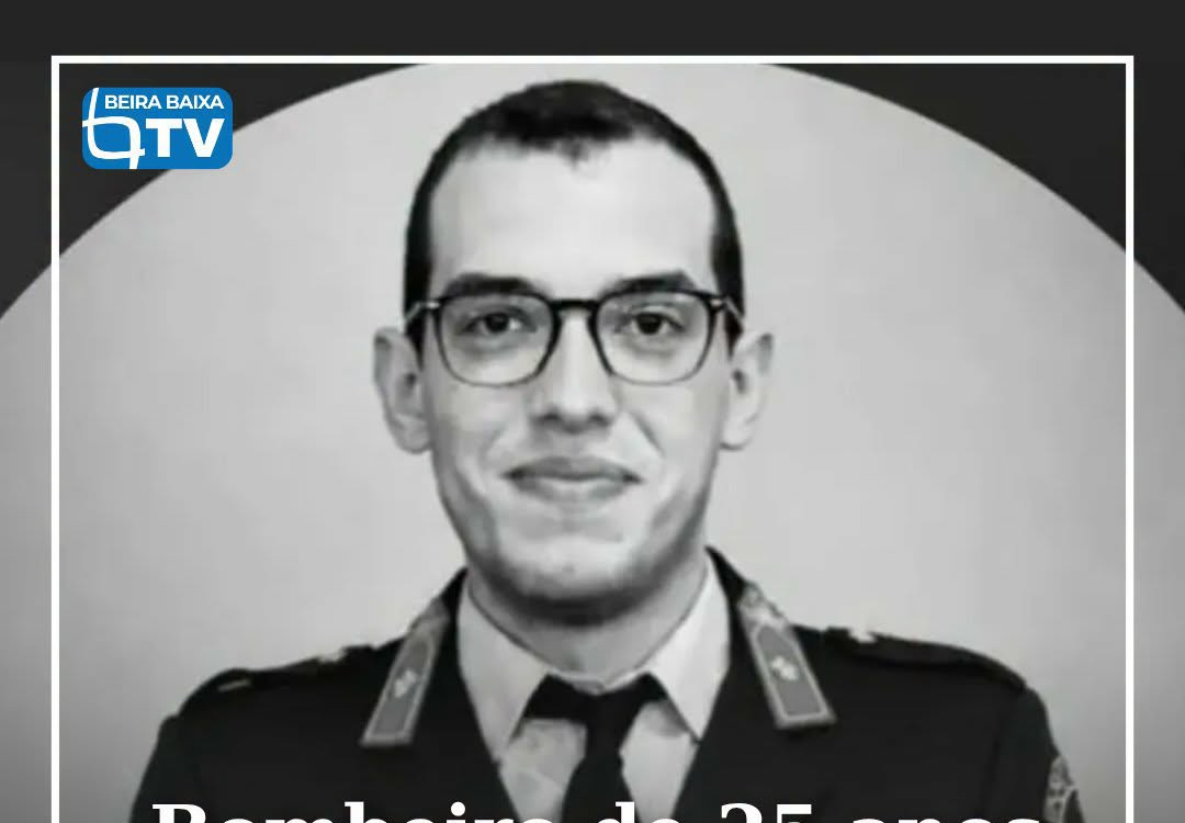 Eduardo Santos, bombeiro de 25 anos, da corporação de Rebordosa