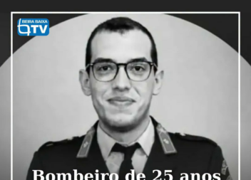 Eduardo Santos, bombeiro de 25 anos, da corporação de Rebordosa