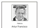 Faleceu Artur Francisco da Silva Santos, aos 66 anos, natural do Canhoso