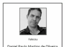 Faleceu Daniel Paulo Martins de Oliveira, aos 57 anos