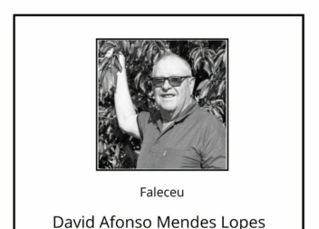 Faleceu David Afonso Mendes Lopes, aos 74 anos, natural de Salgueiro.