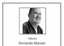 Faleceu Fernando Manuel Fernandes Cardoso, aos 60 anos.