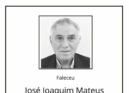 Faleceu José Joaquim Mateus, aos 77 anos, natural de Almaceda.