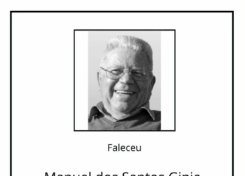 Faleceu Manuel dos Santos Ginja, aos 87 anos, natural de Tinalhas