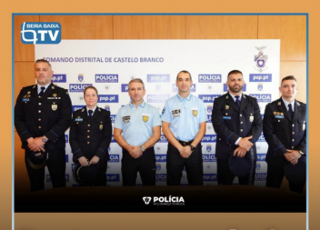 O Comando Distrital da PSP de Castelo Branco recebeu, esta segunda-feira
