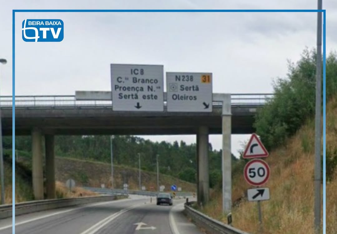 O IC8 vai estar condicionado ao trânsito entre 2 e 13 de novembro