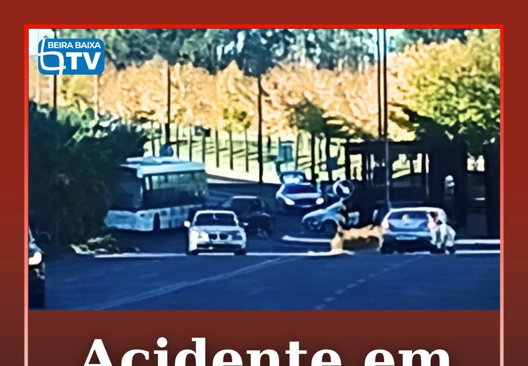 O alerta para a colisão de um motociclo e de um veículo ligeiro na Avenida Gener