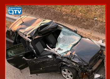 O alerta para o despiste de um veículo ligeiro na A23, ao km 107