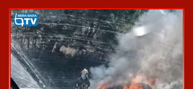 O alerta para um incêndio de um veículo ligeiro na A23, km211
