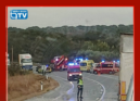 O alerta para uma colisão rodoviária na EN246,  ao km 40,2, Portalegre