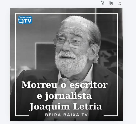 O escritor e jornalista Joaquim Letria morreu esta sexta-feira