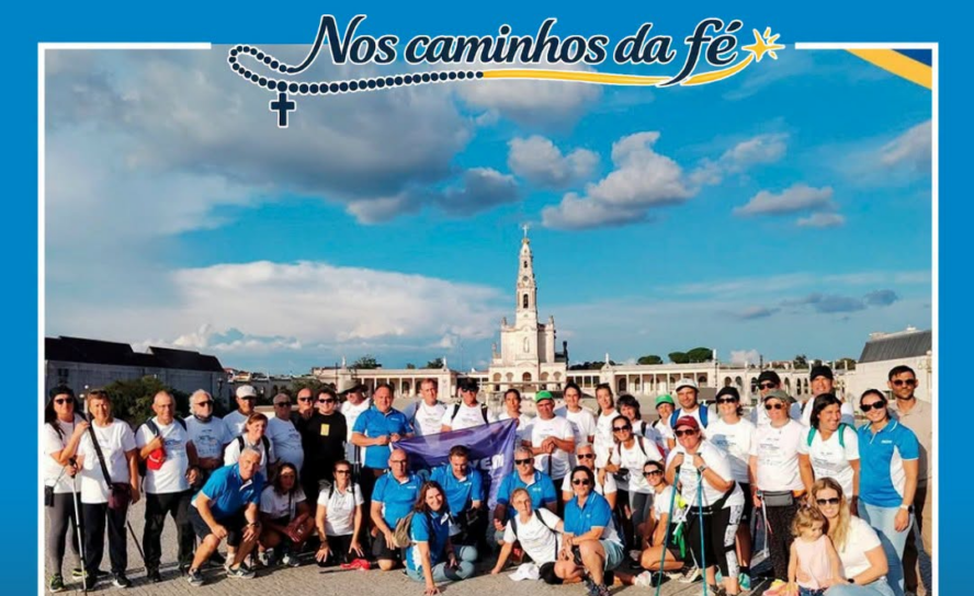 O grupo de peregrinos da Associação para Iniciativas para a Juventude de Nisa (I