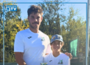 Os atletas Simão Rodrigues e Francisco Antunes, do Alcatenis Sport Clube