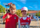 Os jovens atletas da secção de atletismo do Benfica de Castelo Branco estiveram