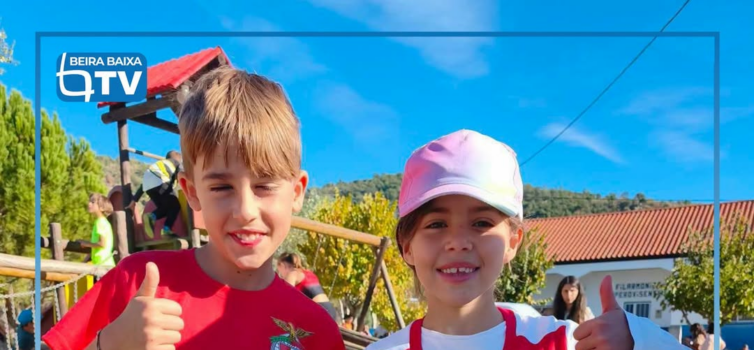 Os jovens atletas da secção de atletismo do Benfica de Castelo Branco estiveram