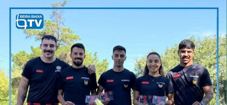 Quatro elementos dos Bombeiros Voluntários de Vila Velha de Ródão participaram n