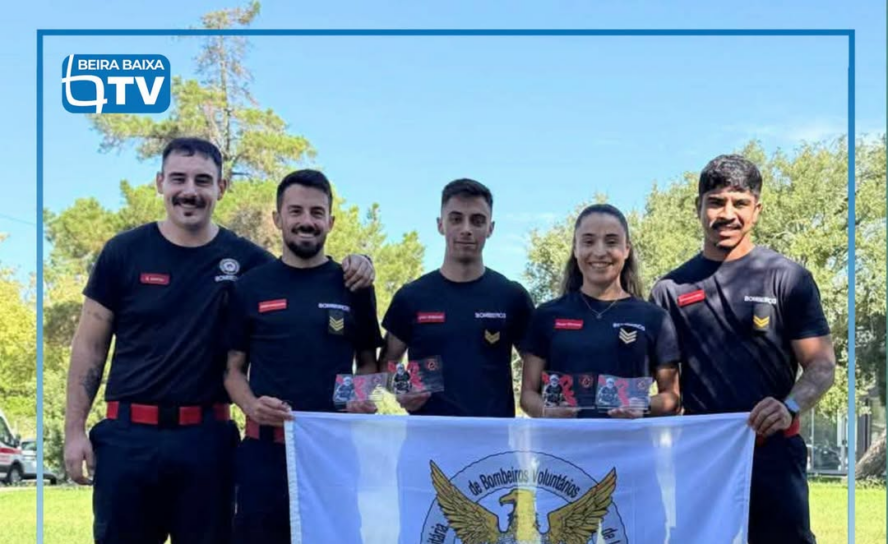 Quatro elementos dos Bombeiros Voluntários de Vila Velha de Ródão participaram n