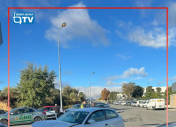 Um acidente de viação no parque industrial do Tortosendo