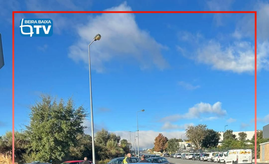 Um acidente de viação no parque industrial do Tortosendo