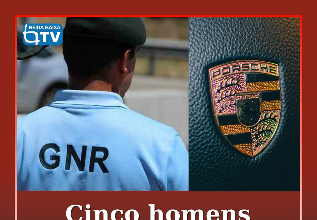 Um grupo de cinco homens roubou um Porsche na passada noite de domingo