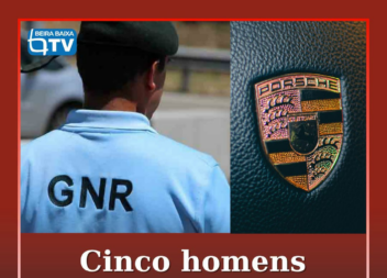 Um grupo de cinco homens roubou um Porsche na passada noite de domingo