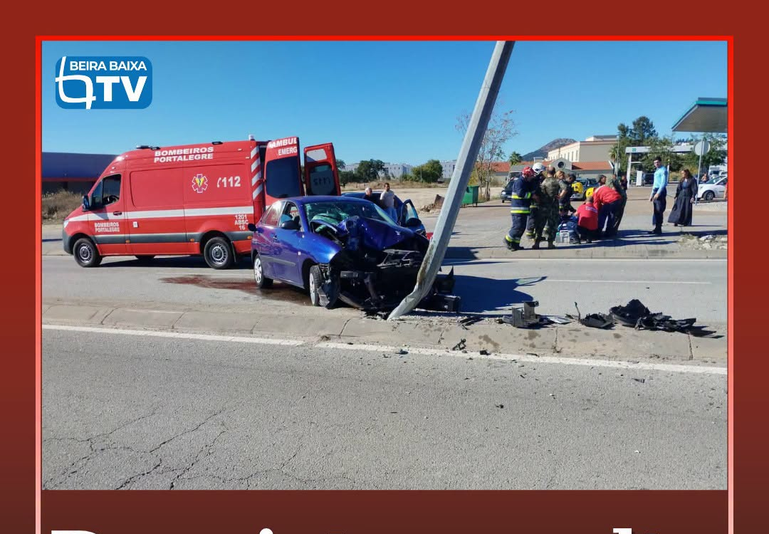 Um homem de 24 anos ficou com ferimentos ligeiros na sequência do despiste de um