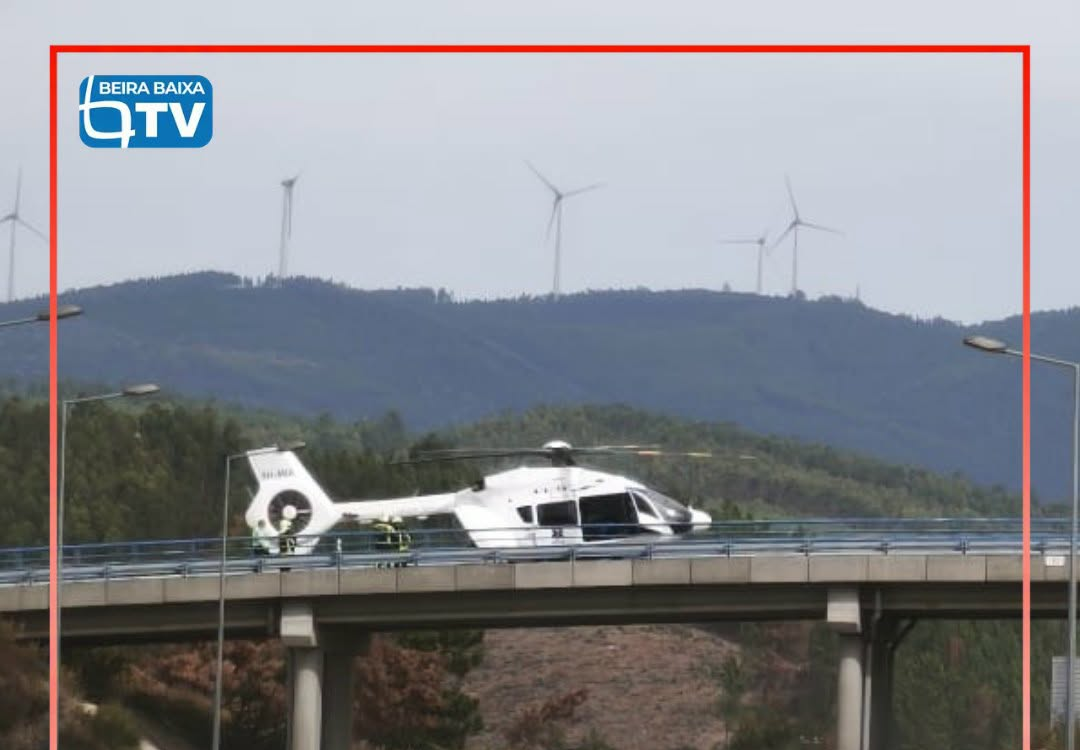 Um homem de 45 anos foi helitransportado, esta sexta-feira
